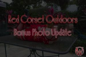 ogres-world.com - Lana Lane in Red Corset Outdoor Hogtie BONUS PHOTO UPDATE thumbnail